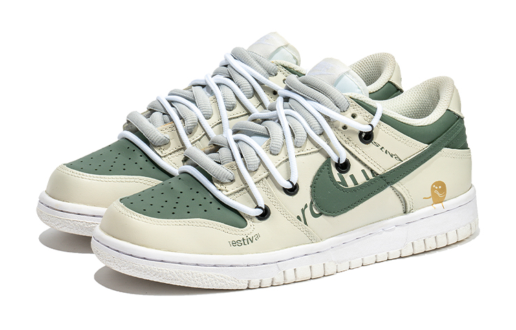 Lookbook [Zapatillas Personalizadas] Nike Dunk Low 'Edamame' DH9765-100(TeamB-女款蚕逗人F-BOX)