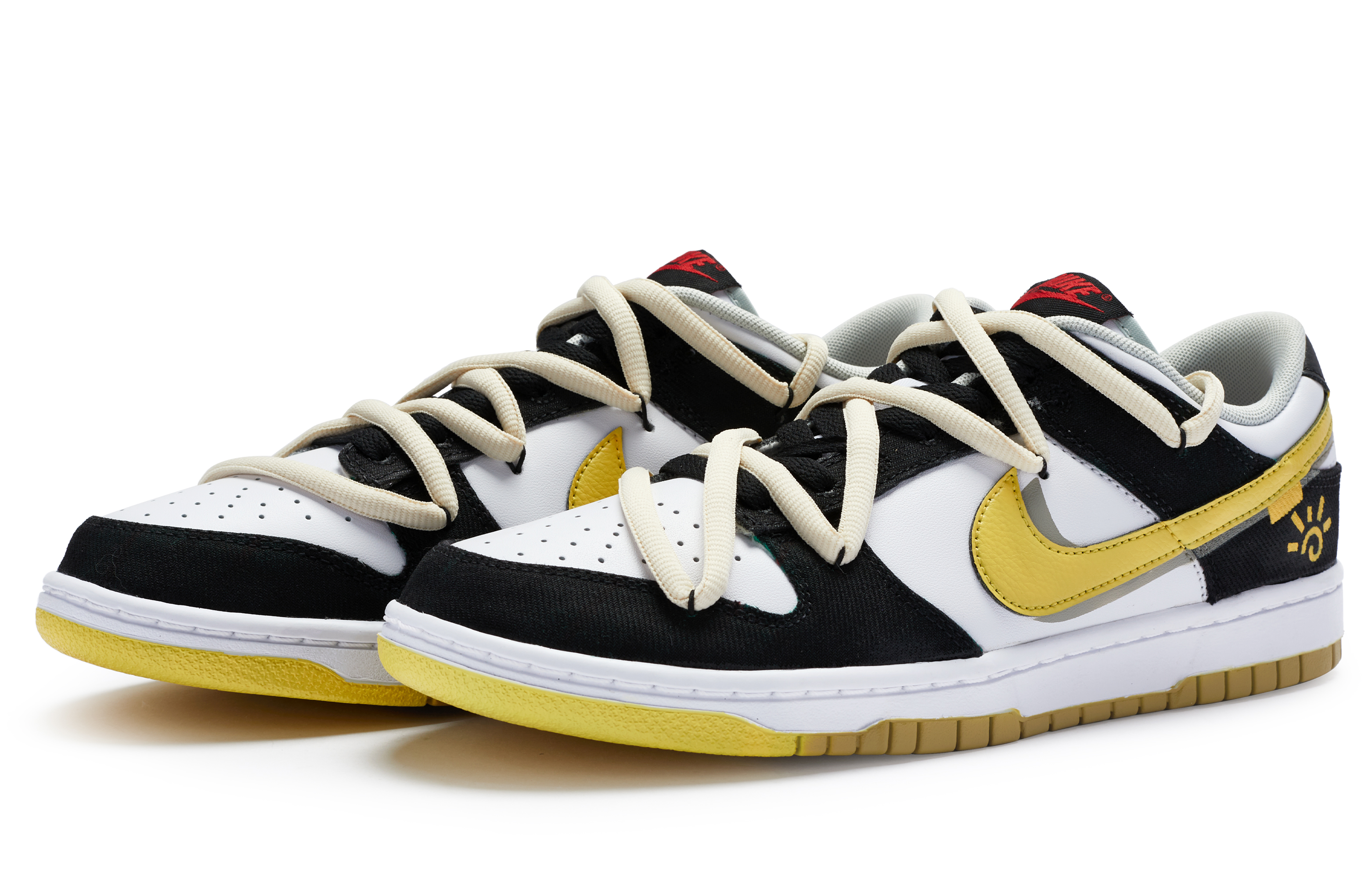 Lookbook 나이키 덩크 로우 '일렉트릭 옐로우' (커스텀) DV0827-100(Team80-男款电光黄)