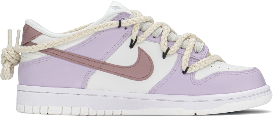 【定製球鞋】 Nike Dunk Low FZBB 刺繡玫瑰 溫柔 簡約 低筒 板鞋 GS 紫粉 Order 【定製球鞋】 Nike Dunk Low FZBB 刺繡玫瑰 溫柔 簡約 低筒 板鞋 GS 紫粉