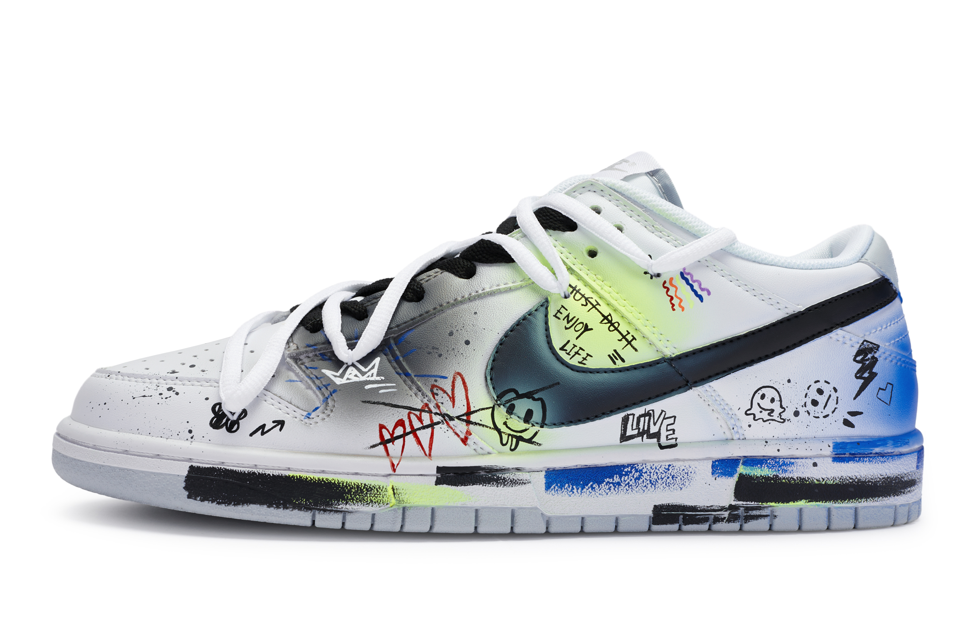 Buy 【定制鞋款】耐克Dunk Low '表情涂鸦飞溅' DH9765-102-486608