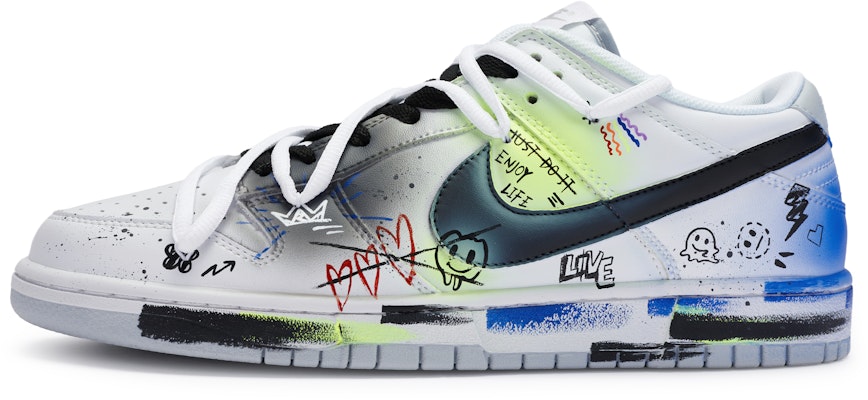 【定制鞋款】耐克Dunk Low '表情涂鸦飞溅' DH9765-102-486608 Buy 【定制鞋款】耐克Dunk Low '表情涂鸦飞溅' DH9765-102-486608
