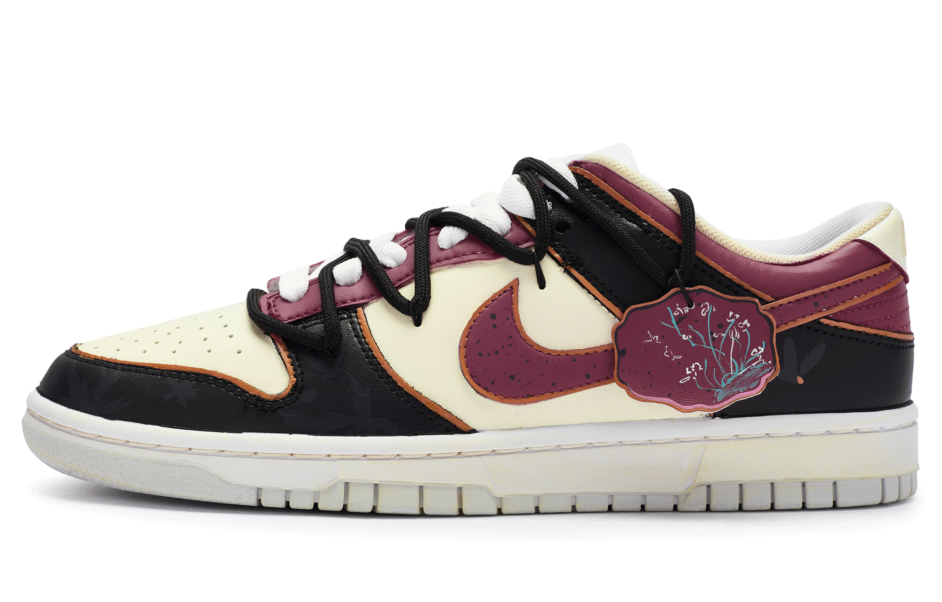 [Custom Shoes] Nike Dunk Low 'Enamel Floral and Bird' DV0831-101-484886