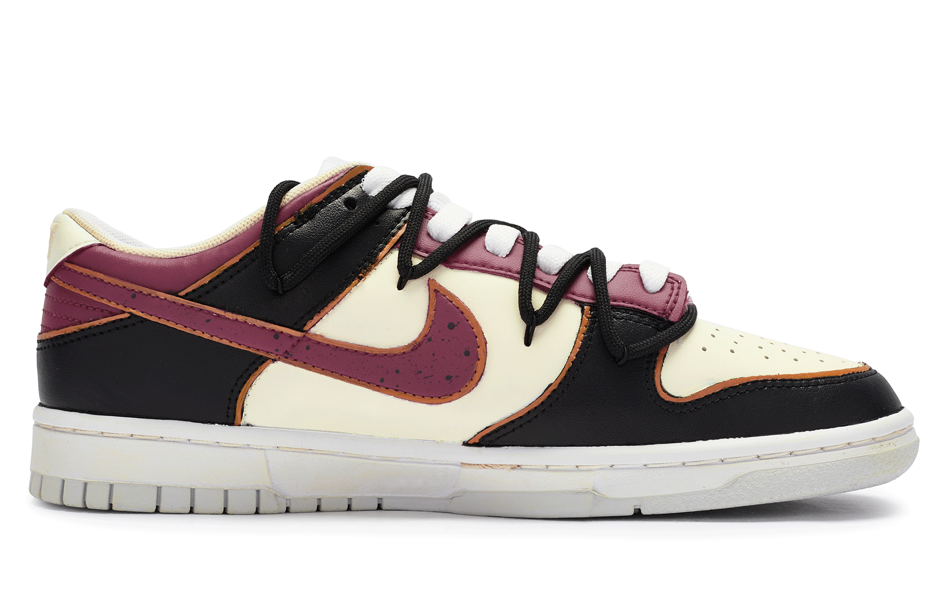 Order 【訂製球鞋】Nike Dunk Low 811製造 琺瑯花鳥 台灣風 古典 防滑 低筒 板鞋 男款 紫紅黑