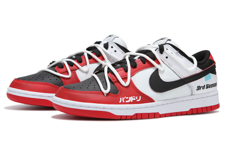 Lookbook 나이키 덩크 로우 'e스포츠 레이싱 디컨스트럭트' (커스텀) FD9762-061(Team24-男女款赛车红)