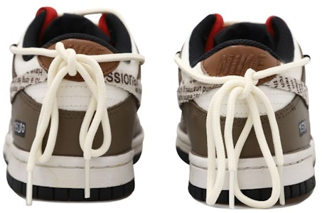 【訂製球鞋】 Nike Dunk Low 永恆愛 我願意 做舊 七夕愛心 貼布 解構鞋帶 禮盒 低筒 板鞋 男款 白紅棕 Shop 【訂製球鞋】 Nike Dunk Low 永恆愛 我願意 做舊 七夕愛心 貼布 解構鞋帶 禮盒 低筒 板鞋 男款 白紅棕