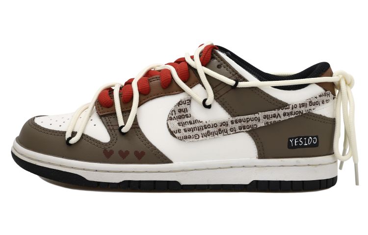 Buy 【訂製球鞋】Nike Dunk Low 永恆愛 我願意 老化貼布 解構鞋帶 禮盒 低筒 板鞋 GS 白棕