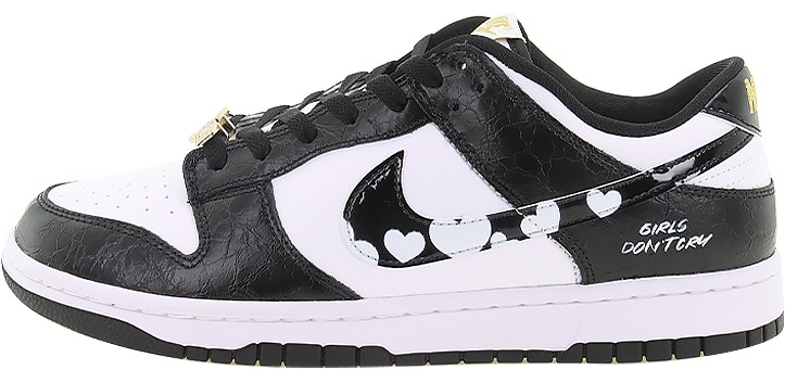 custom-shoes-nike-dunk-low-eternal-love-black-white