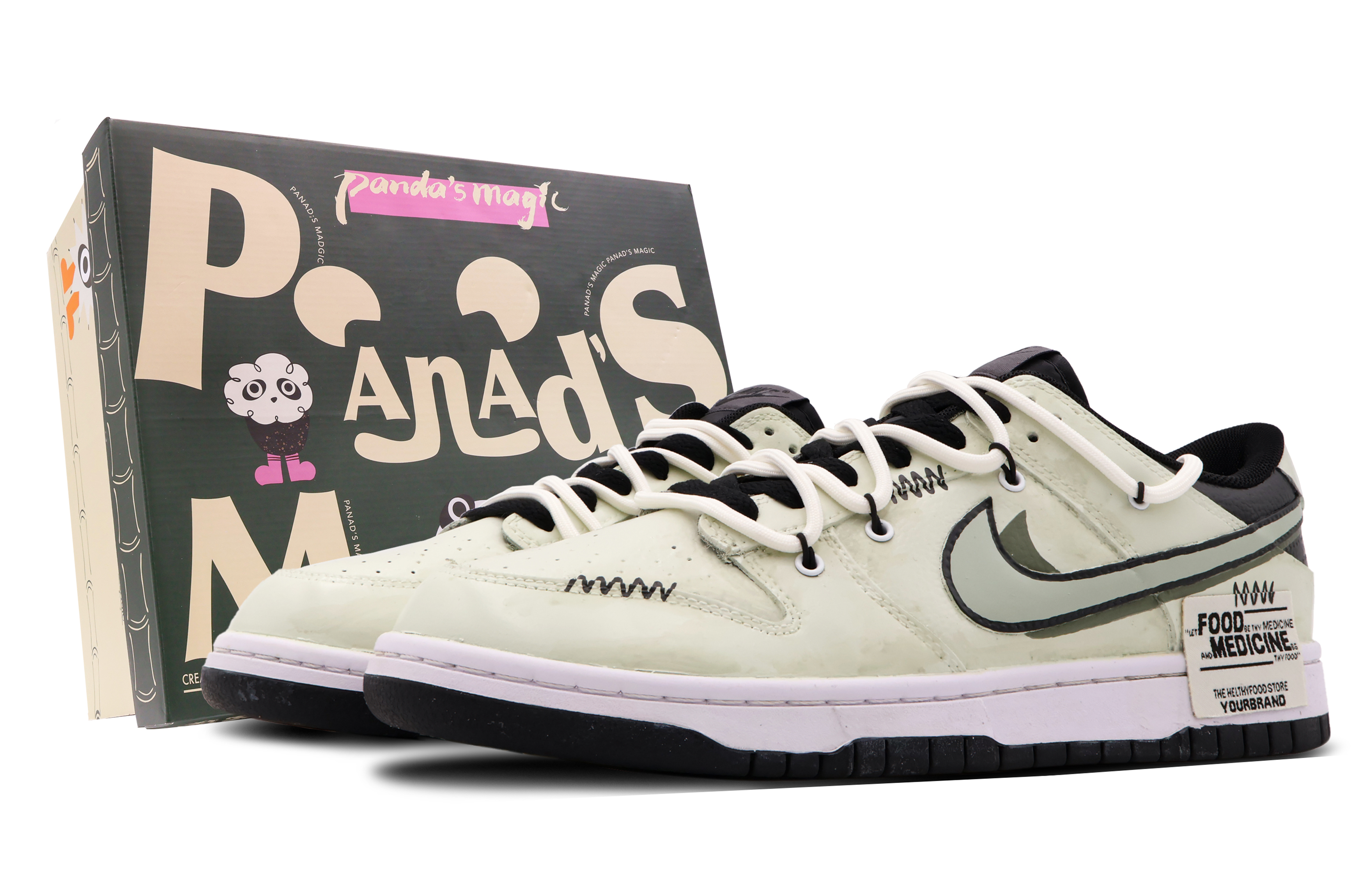 Buy [Sepatu Custom] Nike Dunk Low 'Cerita Hijau Abadi' FD1232-001(Team53-女款乔木物语)