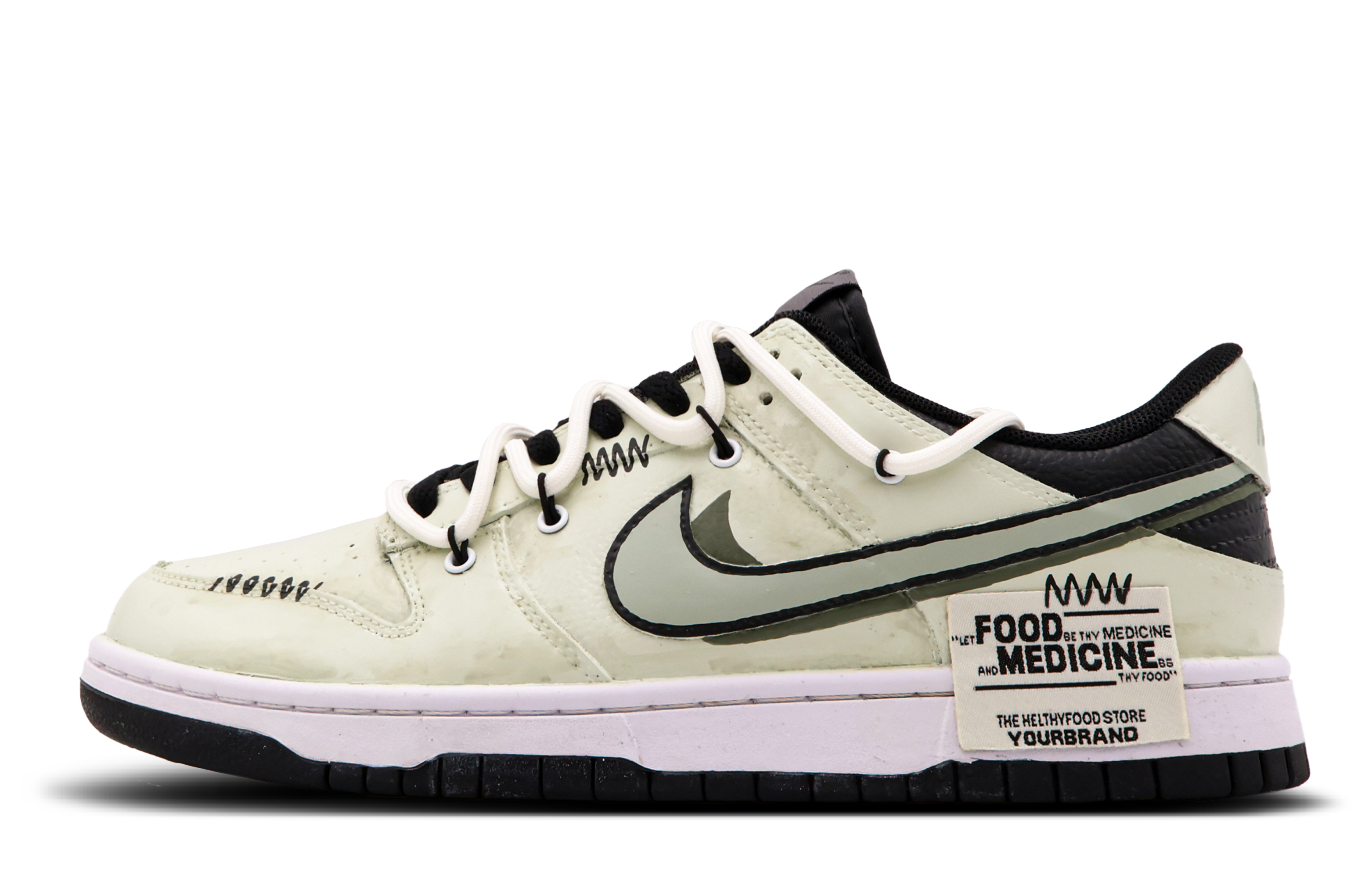 Order [Sepatu Custom] Nike Dunk Low 'Cerita Hijau Abadi' FD1232-001(Team53-女款乔木物语)