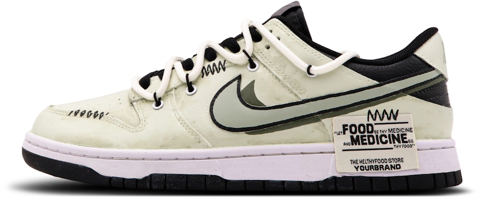 【訂製球鞋】 Nike Dunk Low 喬木故事 浸染 小眾百搭 低筒 板鞋 GS 白綠 Order 【訂製球鞋】 Nike Dunk Low 喬木故事 浸染 小眾百搭 低筒 板鞋 GS 白綠