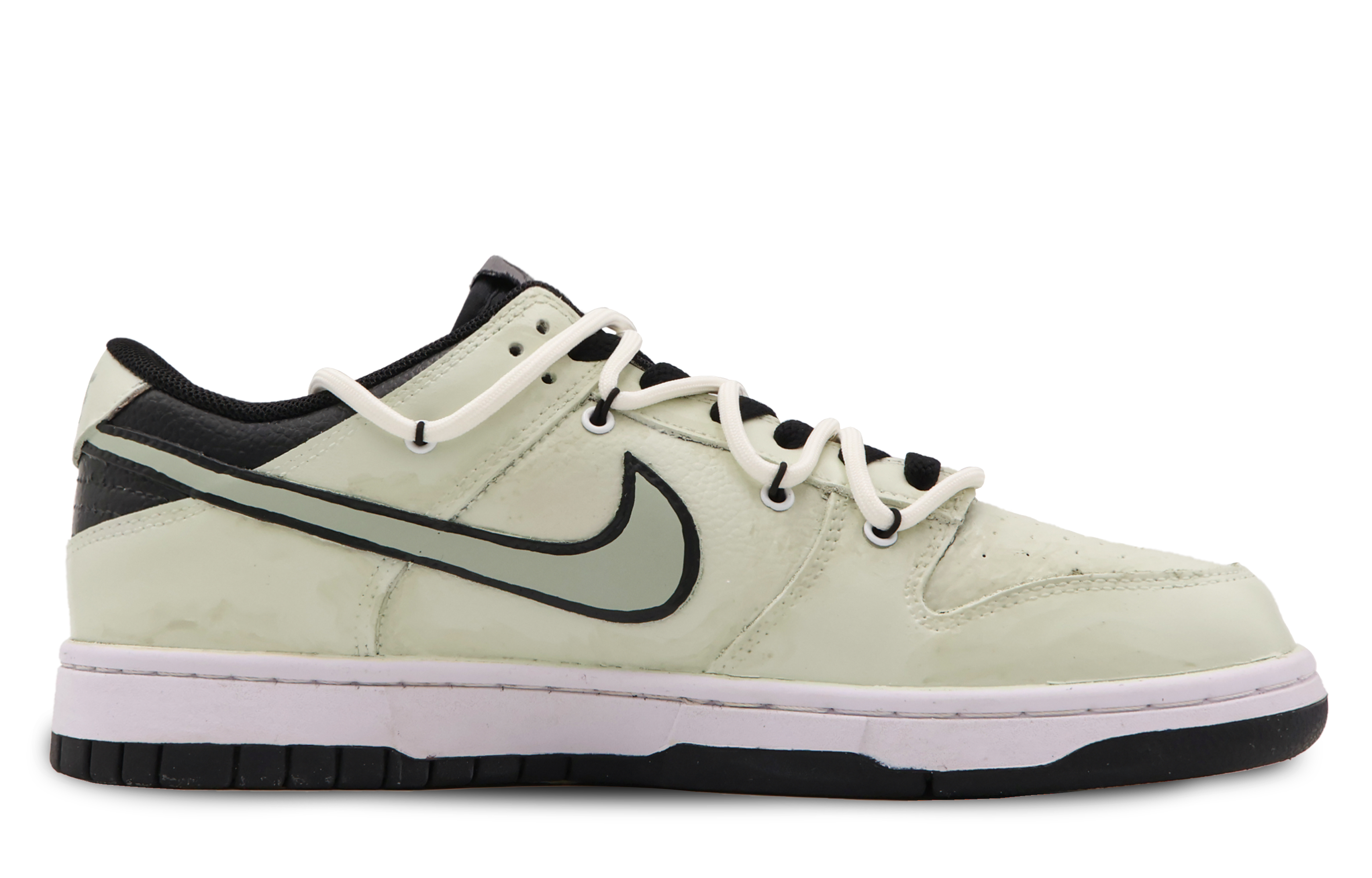 Lookbook [Sepatu Custom] Nike Dunk Low 'Cerita Hijau Abadi' FD1232-001(Team53-女款乔木物语)