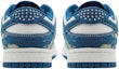 Shop 【客製球鞋】 Nike Dunk Low 漸變牛仔 高街潮流 校園風 隨機圖案 牛仔 自由潑墨 低筒 滑板鞋 男款 藍白