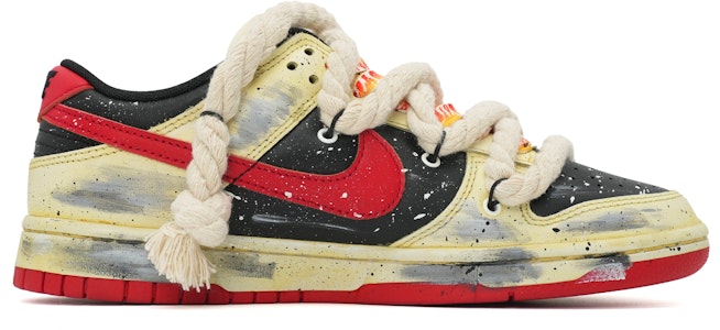 나이키 덩크 로우 '페이디드 플레임 스우시 아몬드' (커스텀) FD9762-061(Team35-活力火焰) Order 나이키 덩크 로우 '페이디드 플레임 스우시 아몬드' (커스텀) FD9762-061(Team35-活力火焰)