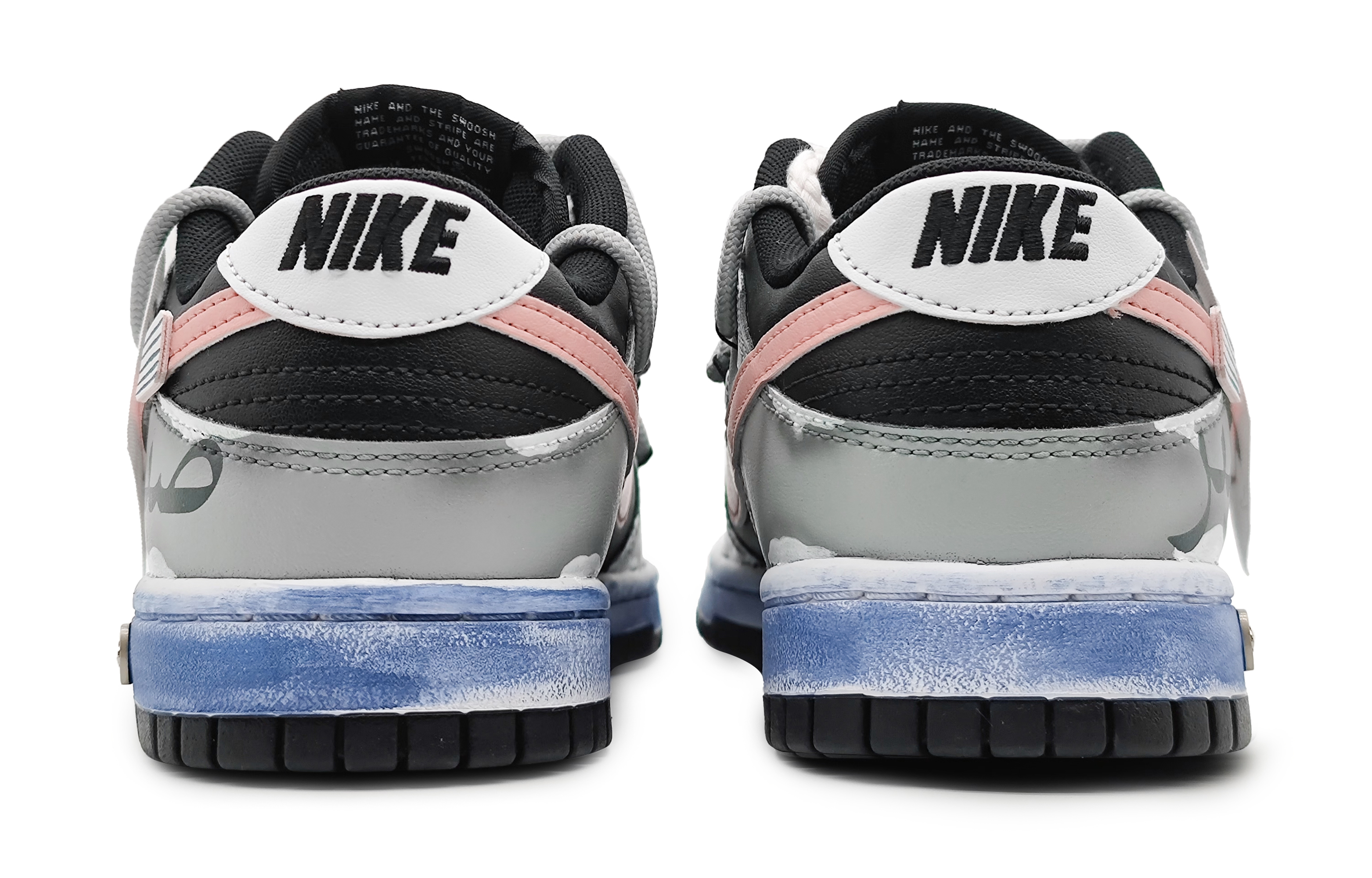 Purchase [Zapatillas Personalizadas] Nike Dunk Low 'Rosa Deslavado-Negro-Gris' FD1232-001(Team16-女款摩根褪色粉)