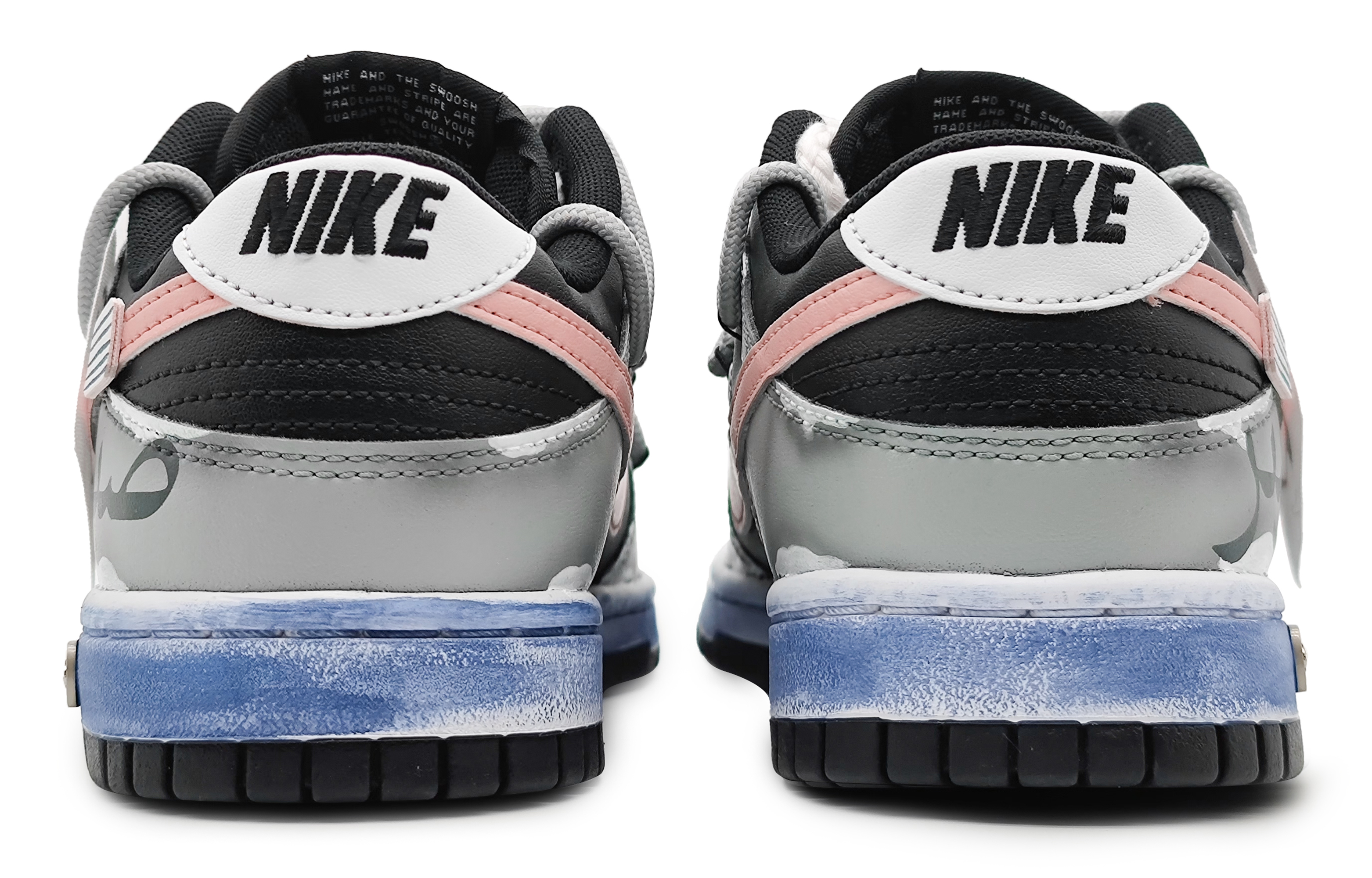 Purchase 나이키 덩크 로우 '페일 핑크-그레이' 커스텀 (49 characters) DV0831-002(Team16-男款摩根褪色粉)