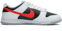 Order 나이키 덩크 로우 '페이드 레드 스우시' (커스텀) DJ6188-003(TeamB-男款红钩灰白)