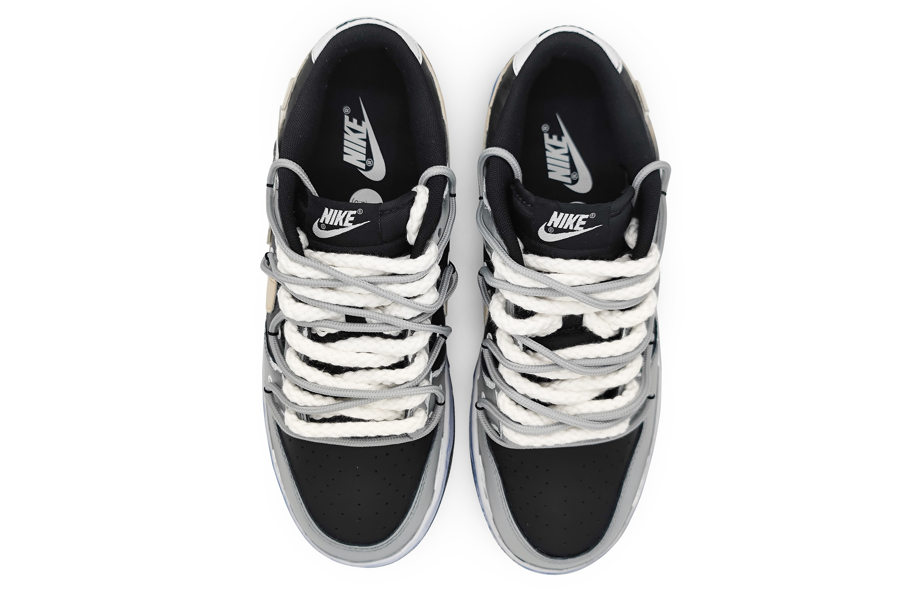 Shop [カスタムシューズ] ナイキ ダンク ロー 'フェードイエロー-ブラック-グレー' DV0831-002(Team16-男款摩根褪色黄)