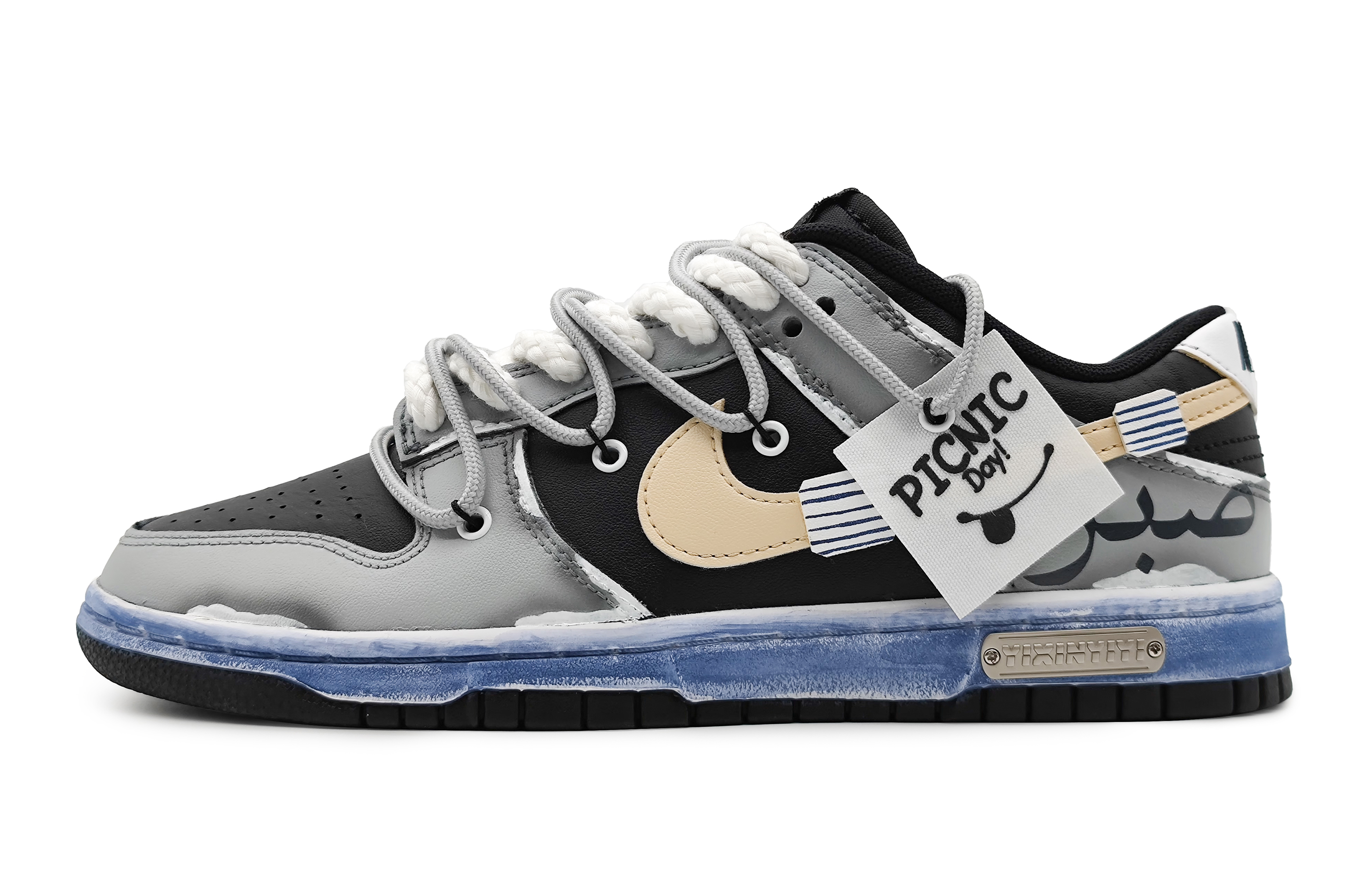 Buy [Sneakers Custom] Nike Dunk Low 'Kuning Pudar-Abu' FD1232-001(Team16-女款摩根褪色黄)