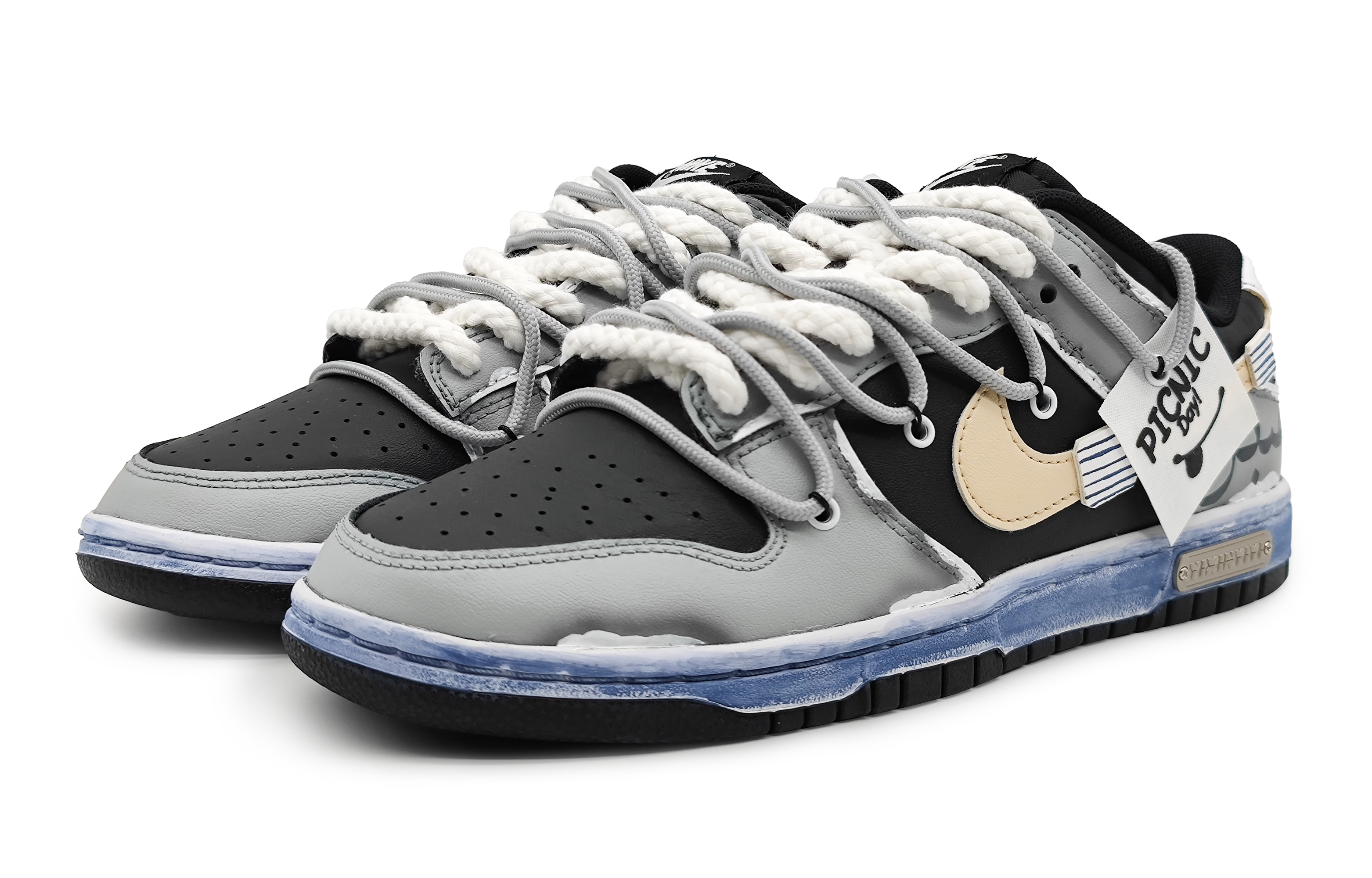 Lookbook [Sneakers Custom] Nike Dunk Low 'Kuning Pudar-Abu' FD1232-001(Team16-女款摩根褪色黄)