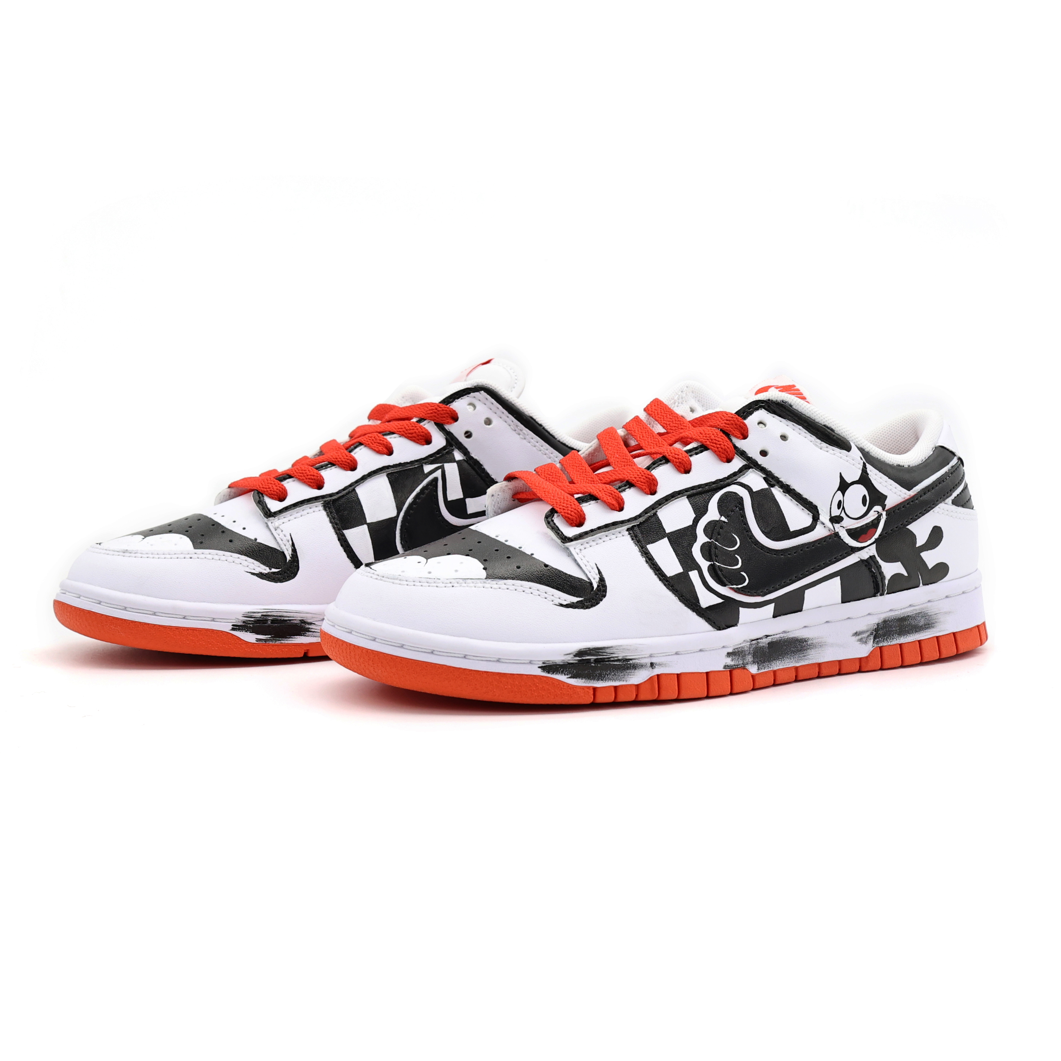 [Custom Shoes] Nike Dunk Low 'Felix the Cat Reverse White Red' 圖 4