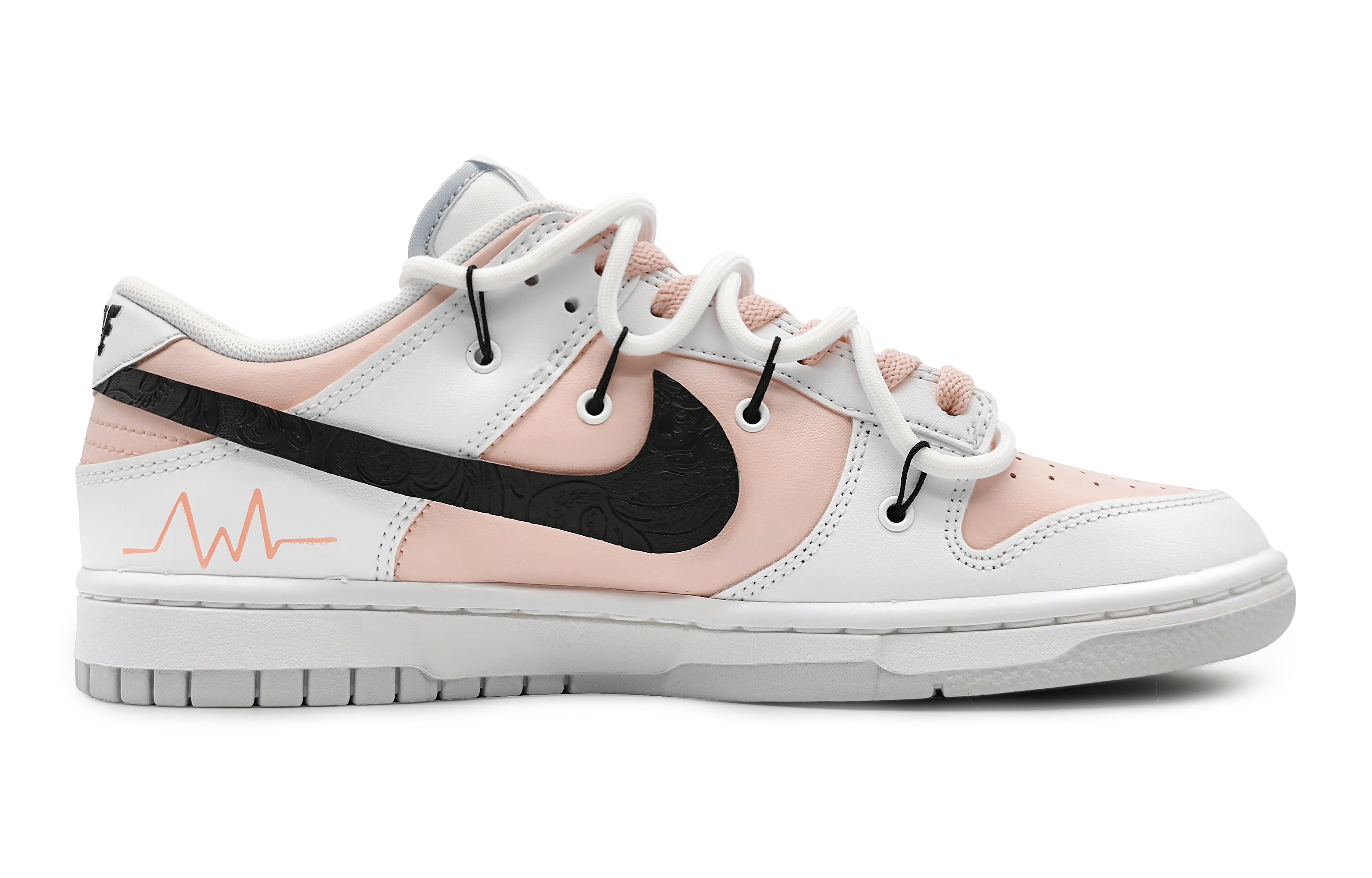 Order [定制鞋款] 耐克Dunk Low '指纹心粉灰' DH9765-102(Team16-女款指纹爱心粉)