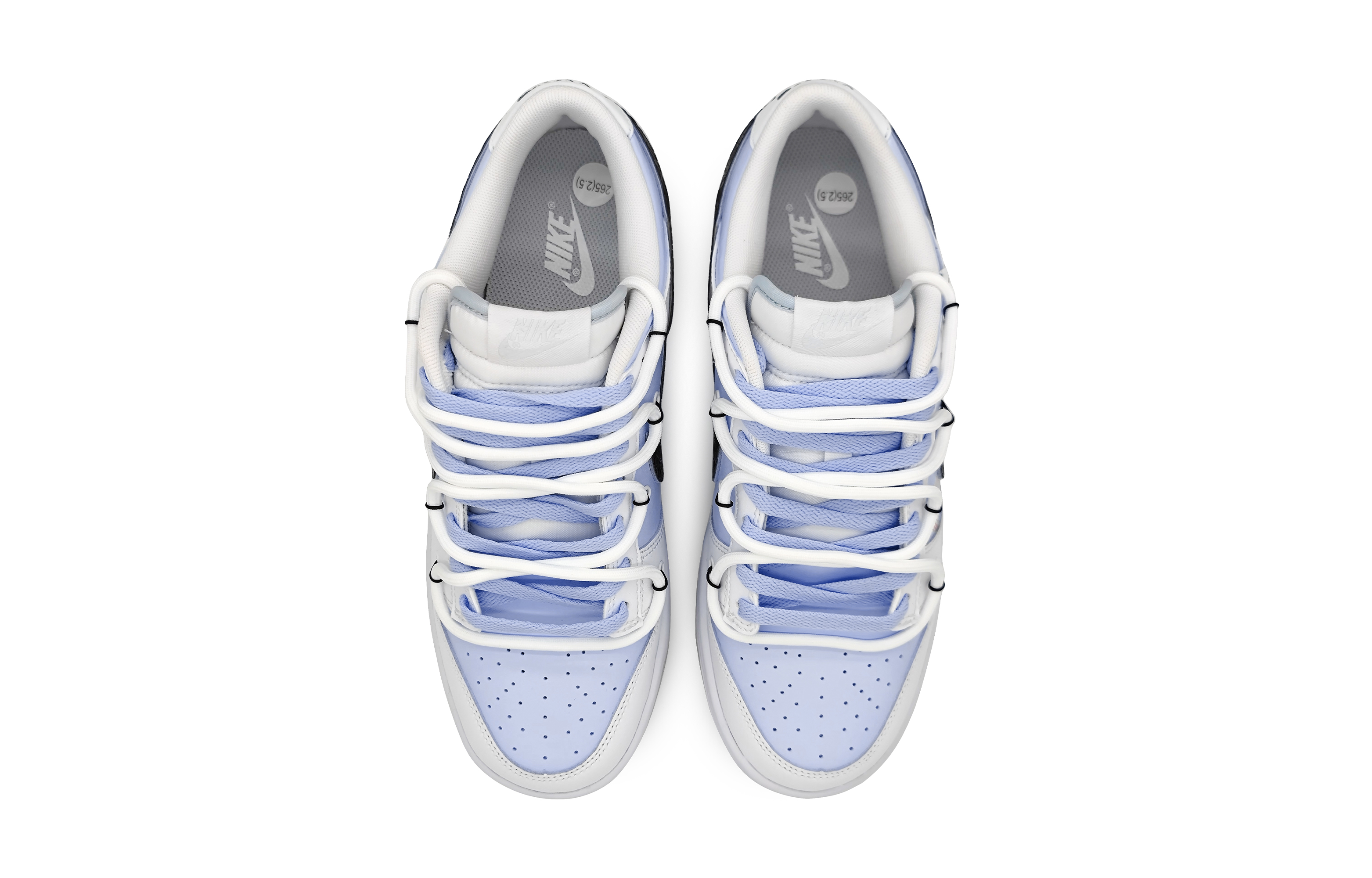 Shop 나이키 덩크 로우 '핑거프린트 하트 보라-회색' (커스텀) DH9765-102(Team16-女款指纹爱心紫)