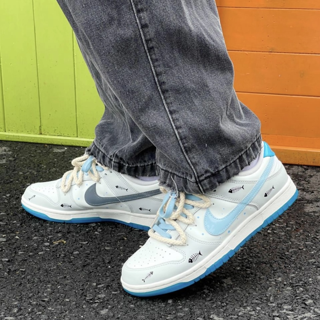 [Custom Shoes] Nike Dunk Low 'Fishbone Blueprint' 圖 9