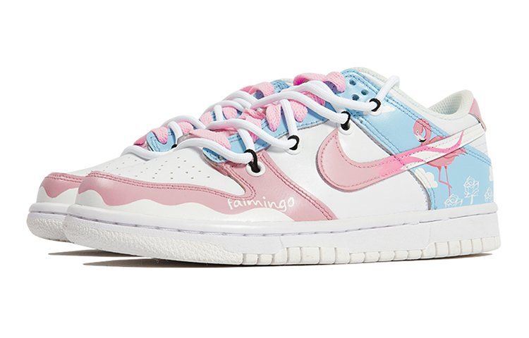 Lookbook 【カスタムシューズ】ナイキダンクロー「フラミンゴデコストラクト」 DH9765-100(TeamP-火烈鸟S-BOX)
