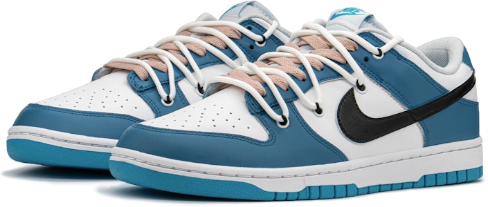 【訂製球鞋】 Nike Dunk Low 減齡 禮盒 簡約穿搭 閃電藍 解構 低幫 板鞋 男款 黑藍 Lookbook 【訂製球鞋】 Nike Dunk Low 減齡 禮盒 簡約穿搭 閃電藍 解構 低幫 板鞋 男款 黑藍