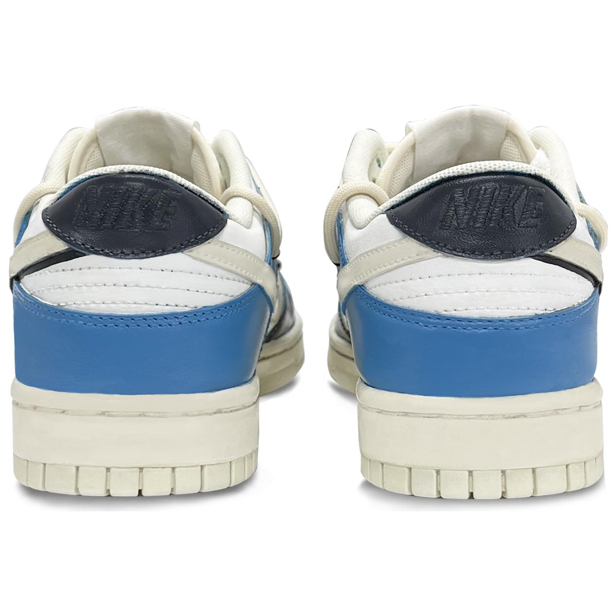 Shop [Kasut Custom] Nike Dunk Low 'Kilat Biru Pantas' DJ6188-100(TeamTwo-活力闪蓝S-BOX)