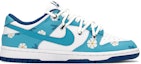 Order 【定制球鞋】Nike Dunk Low FZBB 花物語 手繪噴繪 特殊禮盒 低幫 板鞋 GS 藍白
