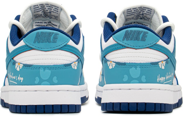 【定制球鞋】Nike Dunk Low FZBB 花物語 手繪噴繪 特殊禮盒 低幫 板鞋 GS 藍白 Purchase 【定制球鞋】Nike Dunk Low FZBB 花物語 手繪噴繪 特殊禮盒 低幫 板鞋 GS 藍白