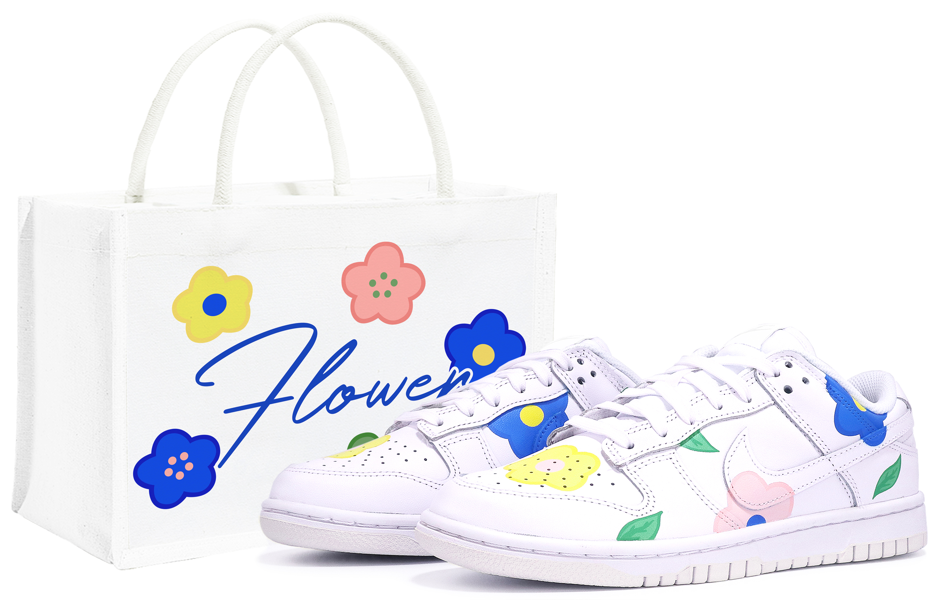 [Custom Shoes] Nike Dunk Low 'Floral Graffiti'