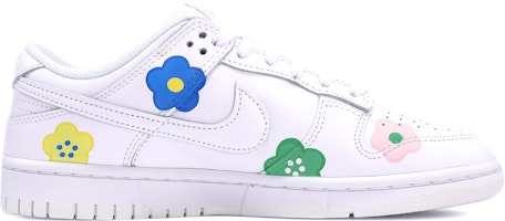 【定製球鞋】Nike Dunk Low 花朵 塗鴉 ins風 簡約 清新 高街 低幫 板鞋 GS 白粉藍 Lookbook 【定製球鞋】Nike Dunk Low 花朵 塗鴉 ins風 簡約 清新 高街 低幫 板鞋 GS 白粉藍