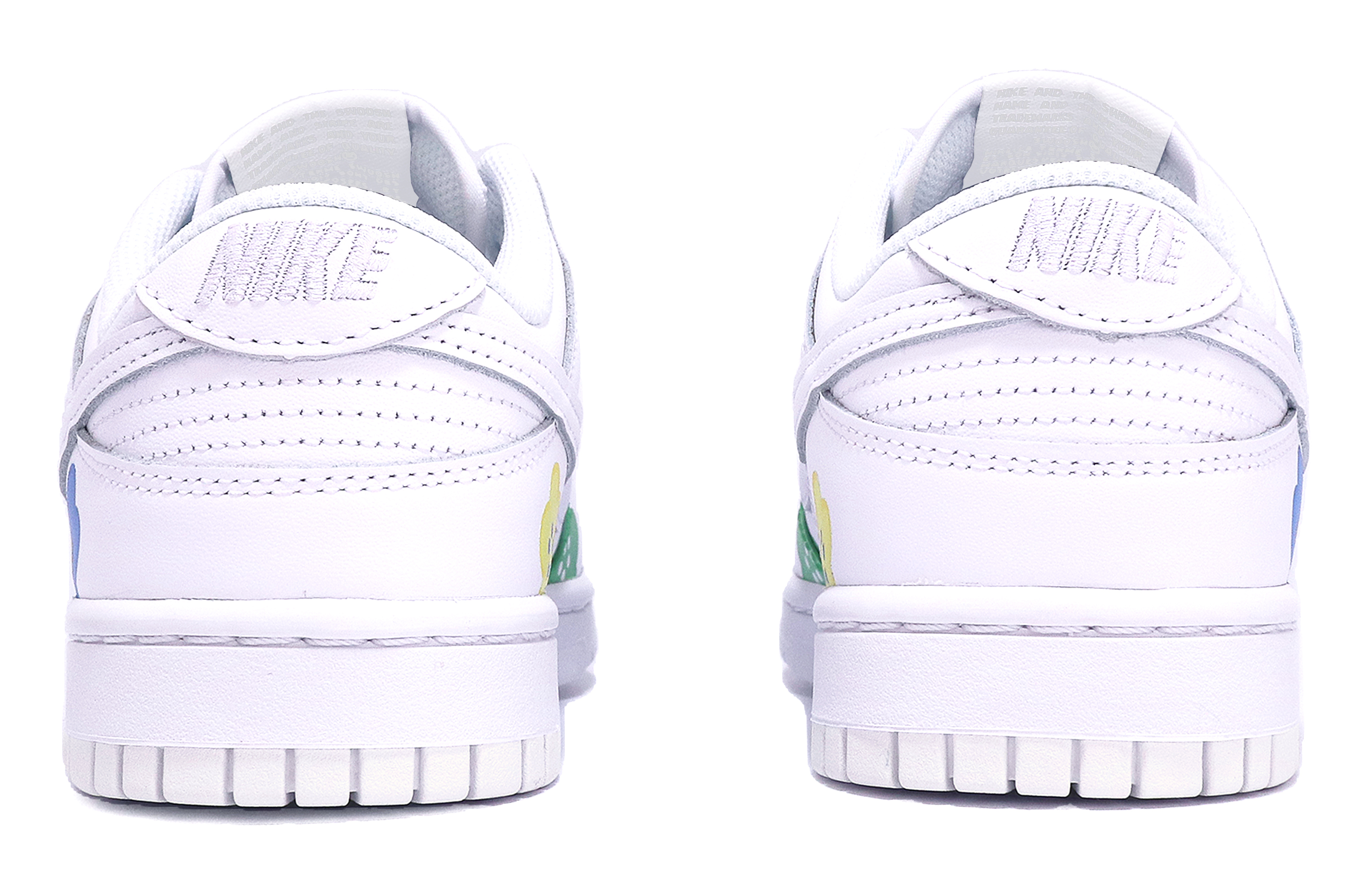 Details for 【定製球鞋】Nike Dunk Low 花朵 塗鴉 ins風 簡約 清新 高街 低幫 板鞋 GS 白粉藍