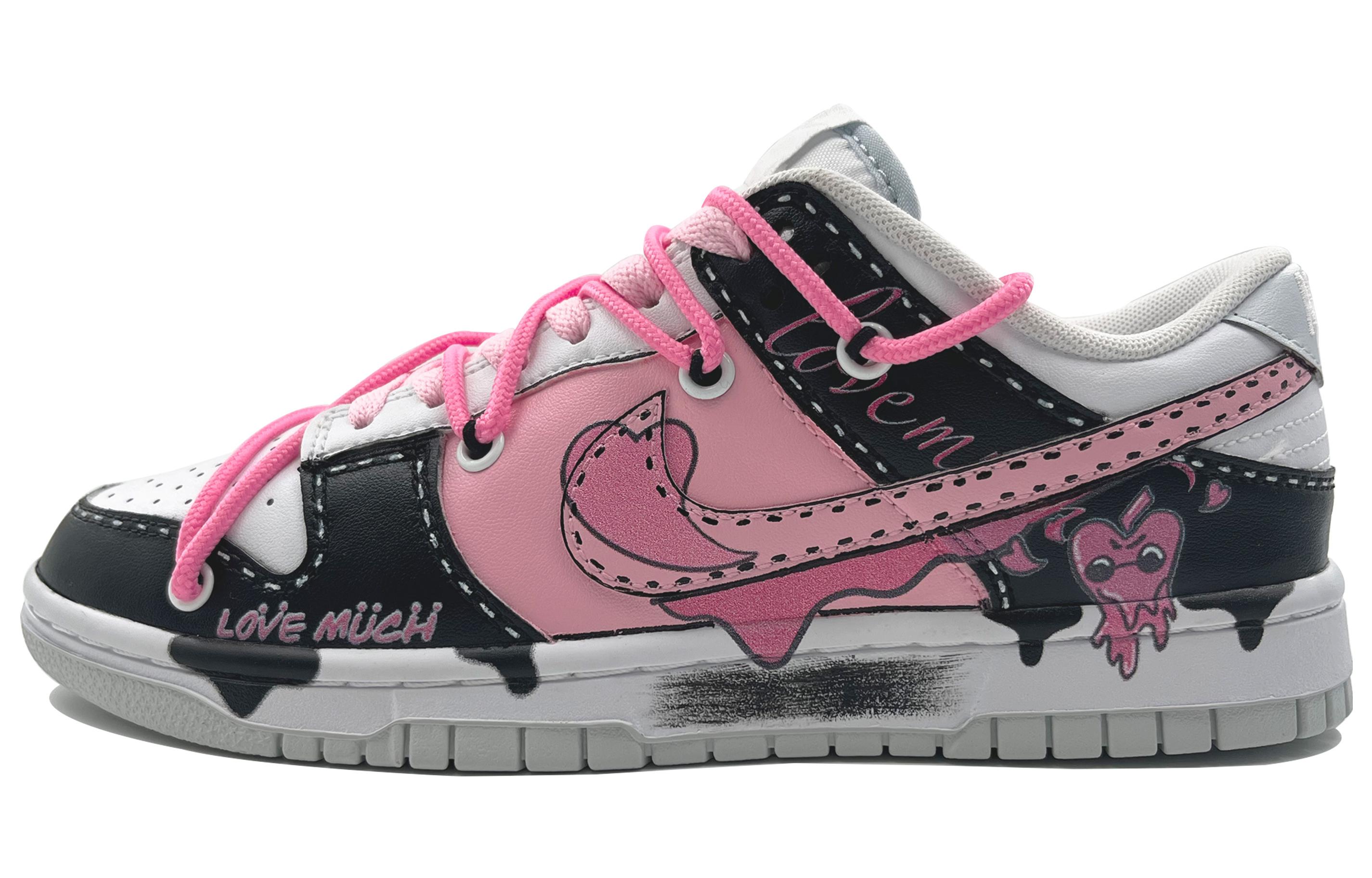 Buy [カスタムシューズ] ナイキダンクロー 'フルードラブグラフィティ ブラックホワイトピンク' DV0831-101-453997 DV0831-101-453997