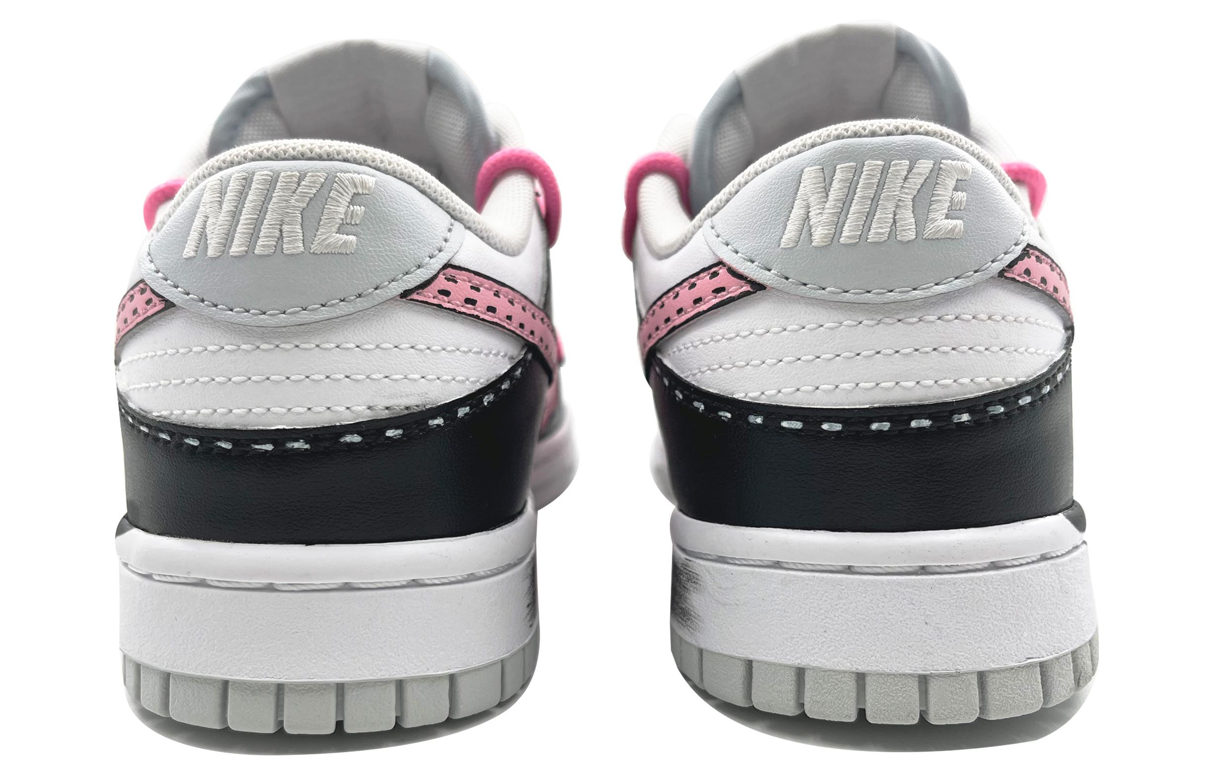 Shop [カスタムシューズ] ナイキダンクロー 'フルードラブグラフィティ ブラックホワイトピンク' DV0831-101-453997 DV0831-101-453997