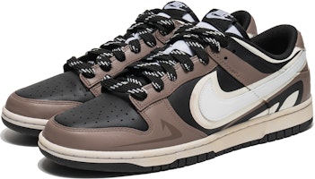 【訂製球鞋】Nike Dunk Low 野鶴製造 飛翼摩卡 重疊雙鉤 特殊鞋帶 做舊中底 低筒 板鞋 男款 白棕 Lookbook 【訂製球鞋】Nike Dunk Low 野鶴製造 飛翼摩卡 重疊雙鉤 特殊鞋帶 做舊中底 低筒 板鞋 男款 白棕