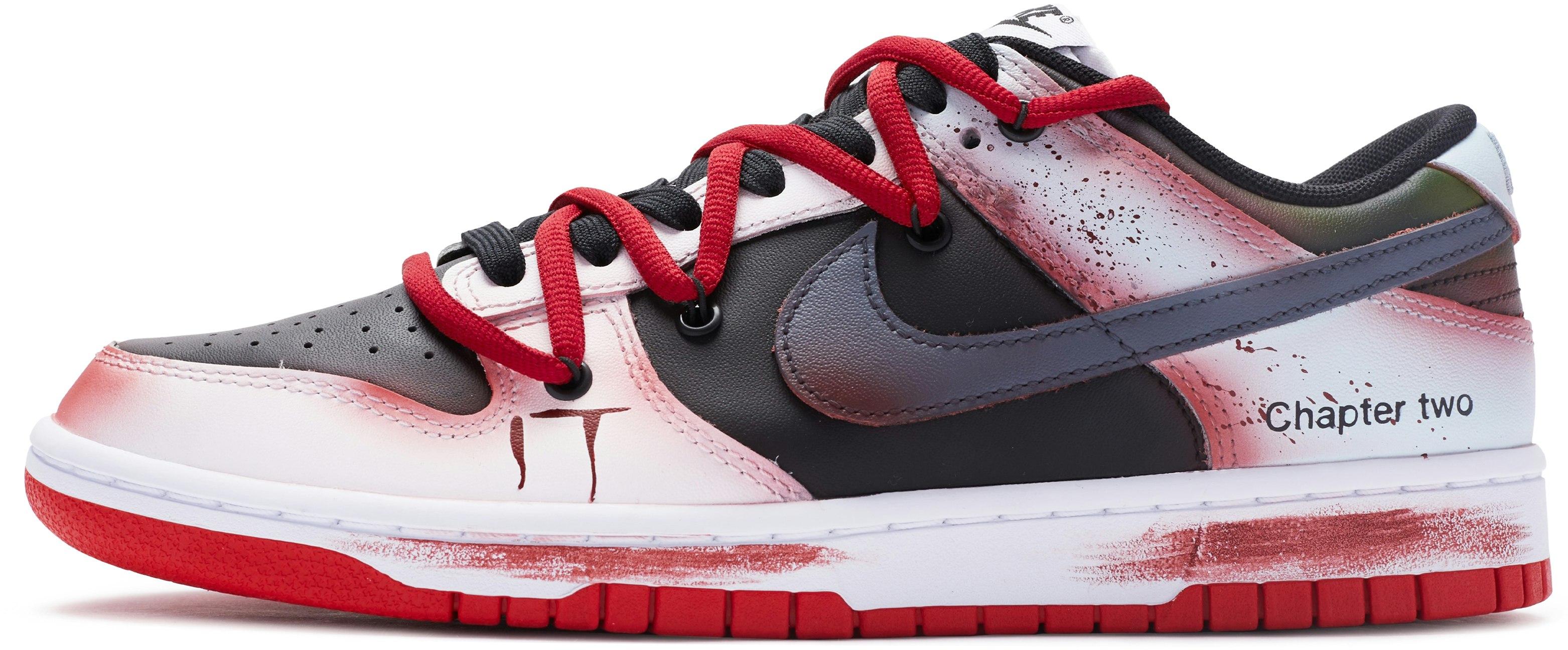 custom-shoes-nike-dunk-low-fool-s-day-clown-deconstructed-hand-painted