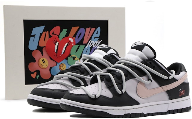 ナイキ ダンク ロー『フォービドン ブラックピンク』カスタムシューズ CW1590-100(Team57-女款禁果) Buy ナイキ ダンク ロー『フォービドン ブラックピンク』カスタムシューズ CW1590-100(Team57-女款禁果)