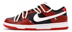 Buy 【定製球鞋】Nike Dunk Low 勿食福果 雙鞋帶解構 禁忌 紅黑 潮流 低筒 球鞋 男女同款 黑紅