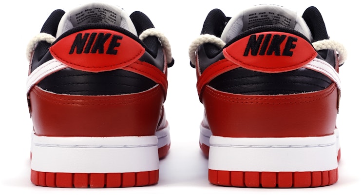 【定製球鞋】Nike Dunk Low 勿食福果 雙鞋帶解構 禁忌 紅黑 潮流 低筒 球鞋 男女同款 黑紅 Shop 【定製球鞋】Nike Dunk Low 勿食福果 雙鞋帶解構 禁忌 紅黑 潮流 低筒 球鞋 男女同款 黑紅