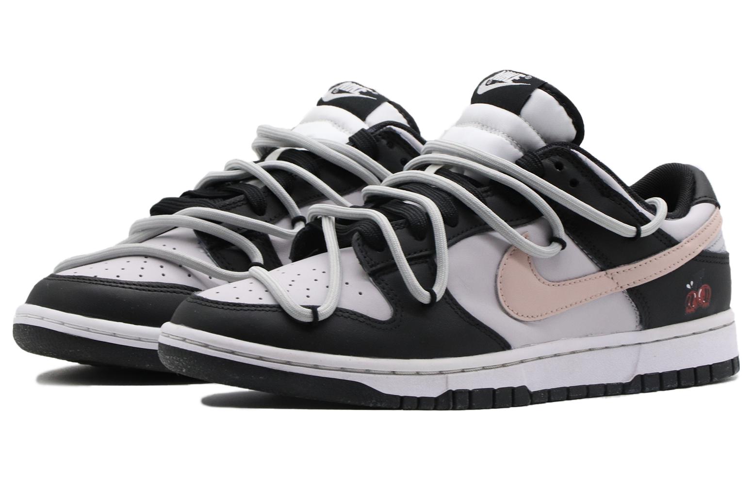 Shop [Sepatu Kustom] Nike Dunk Low 'Forbidden Panda Hitam-Pink' DD1391-100(Team57-男款禁果)