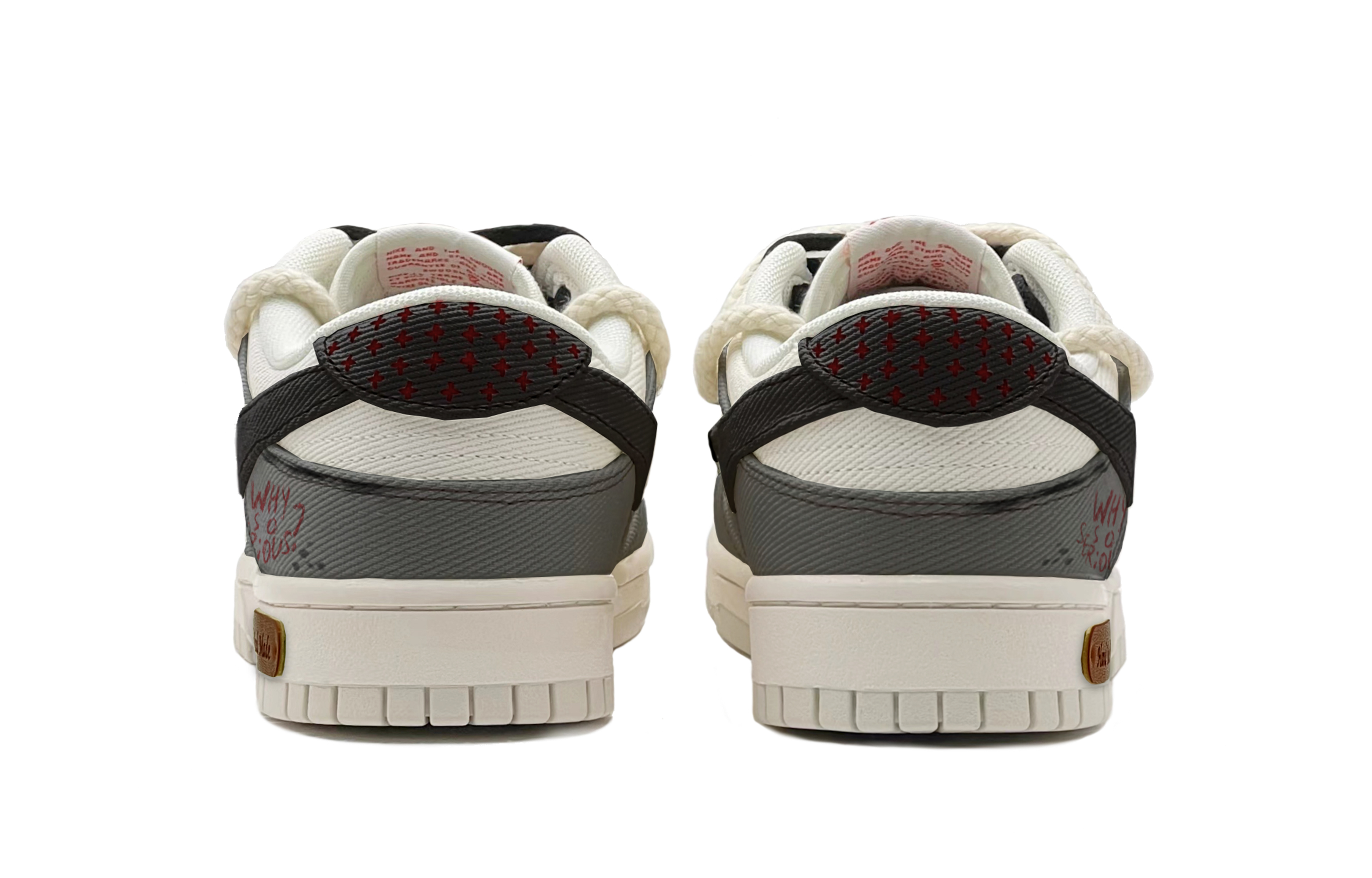 Shop 【定制球鞋】Nike Dunk Low 美式復古 阿美咔叽 "科學怪人" 禮盒 低筒 板鞋 男女同款 米灰