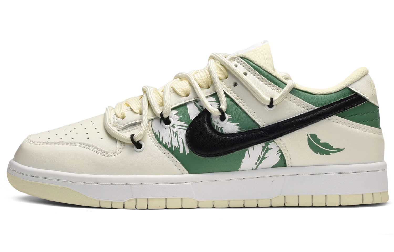 Buy [Kasut Custom] Nike Dunk Low 'Bulu Segar' DJ6188-100(TeamE-男款清新羽毛黄绿)