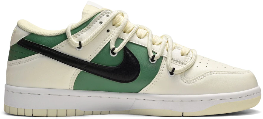 【定制球鞋】 Nike Dunk Low 復古風 清新羽毛 低幫 板鞋 男款 黃綠 Order 【定制球鞋】 Nike Dunk Low 復古風 清新羽毛 低幫 板鞋 男款 黃綠