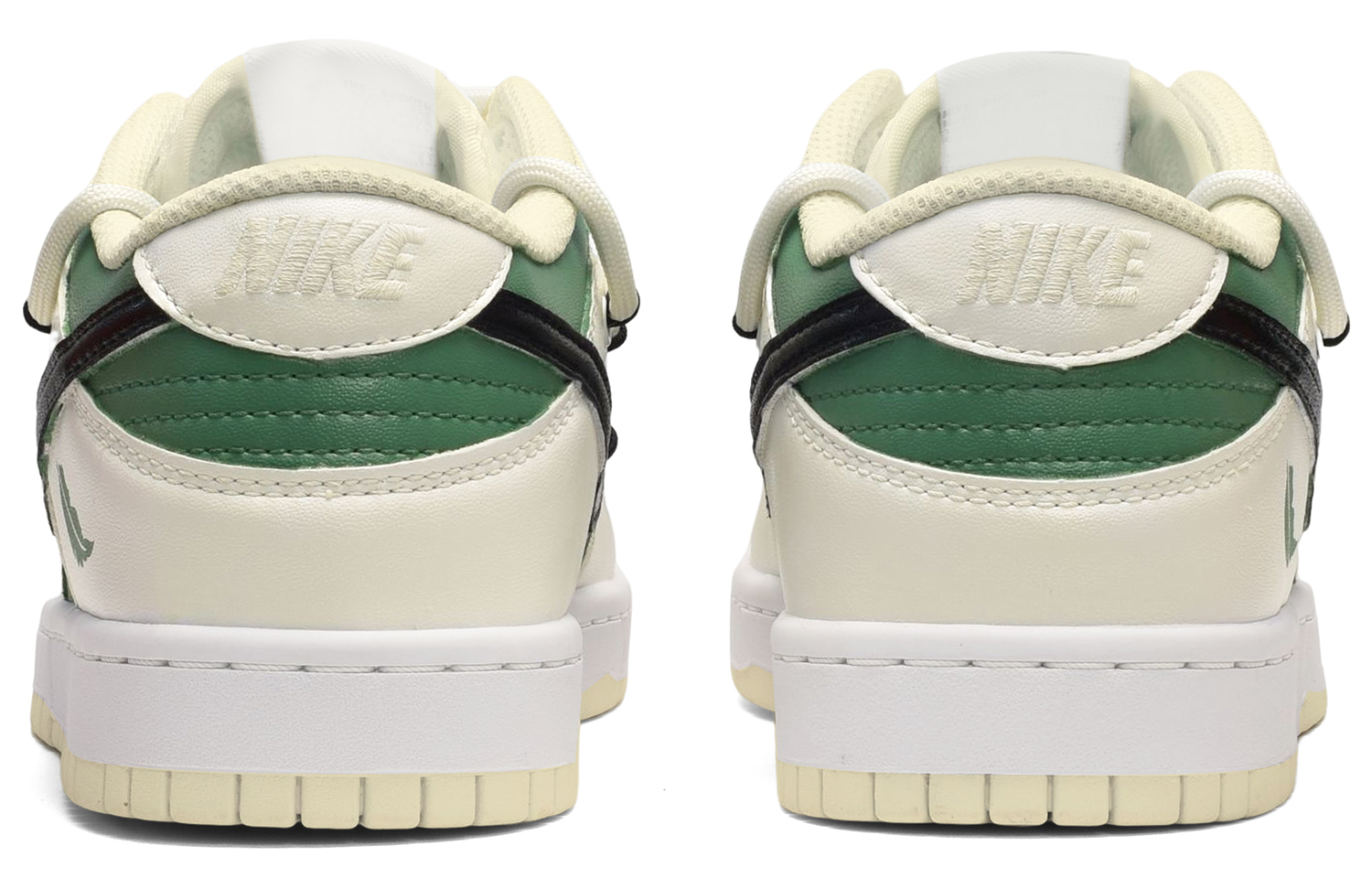 Shop [Kasut Custom] Nike Dunk Low 'Bulu Segar' DJ6188-100(TeamE-男款清新羽毛黄绿)