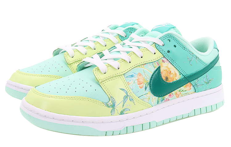 Lookbook [Kasut Custom] Nike Dunk Low 'Hijau Kuning Musim Bunga Segar' DJ6188-301(Team10-鲜花绽放）