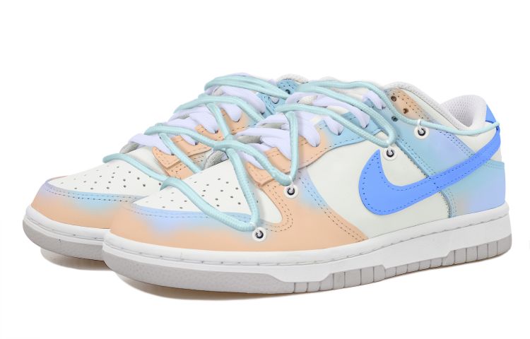 Lookbook [Kasut Custom] Nike Dunk Low 'Fresh Tangerine Ocean - Biru Muda Putih' FD1232-002(Team拾玖-橘子海)