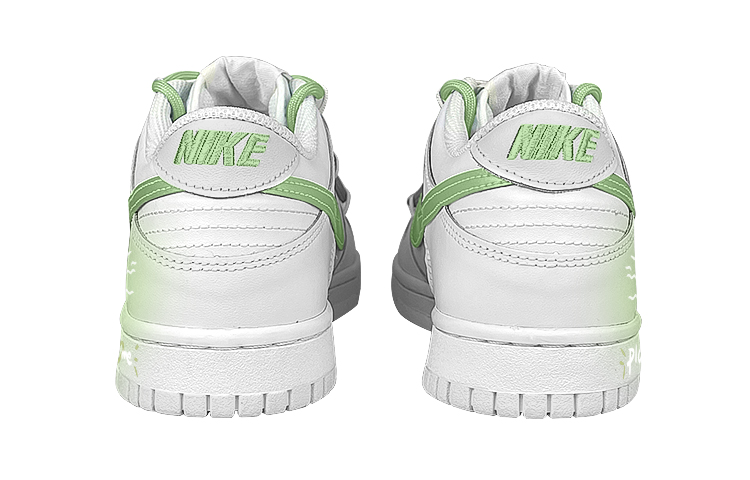 Purchase [Sepatu Custom] Nike Dunk Low 'Frog Gradient Putih-Hijau' DV0831-101(Team47-男款青蛙)